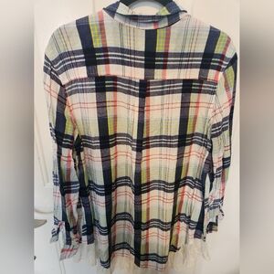 Umgee Multicolor Plaid Button-Down Shirt